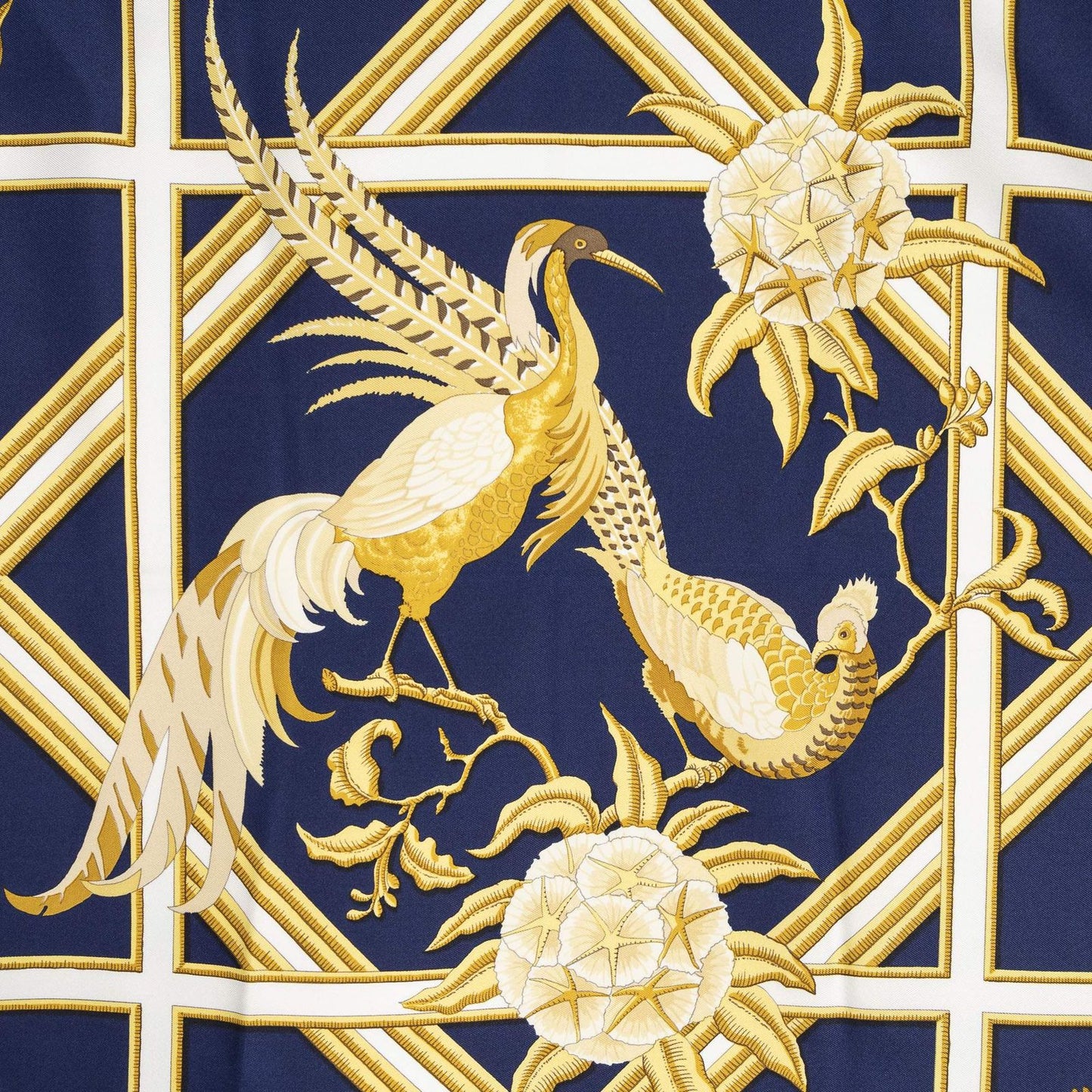 Hermes Scarf Navy Twillsilk — view 3