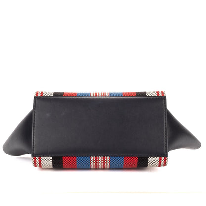 Celine Small navy Red White Stripecanvas Shoulder — view 6