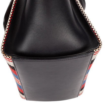 Celine Small navy Red White Stripecanvas Shoulder — view 7