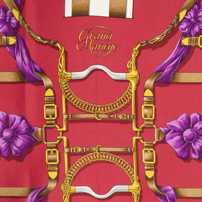 Hermes Scarf Blue Red Twillsilk — view 3
