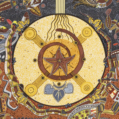 Hermes Scarf Orange Yellow Brown 100% Twillsilk — view 3