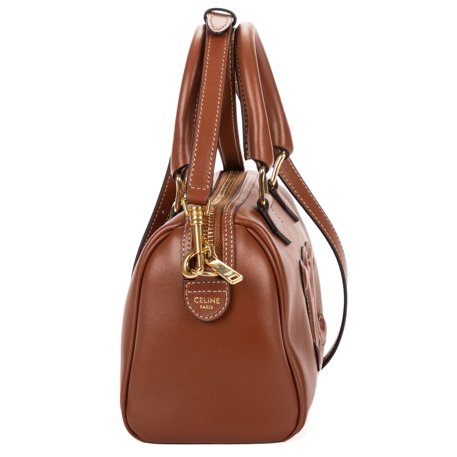 Celine Smallbostonbrown Smooth Calfskin Shoulder — view 4