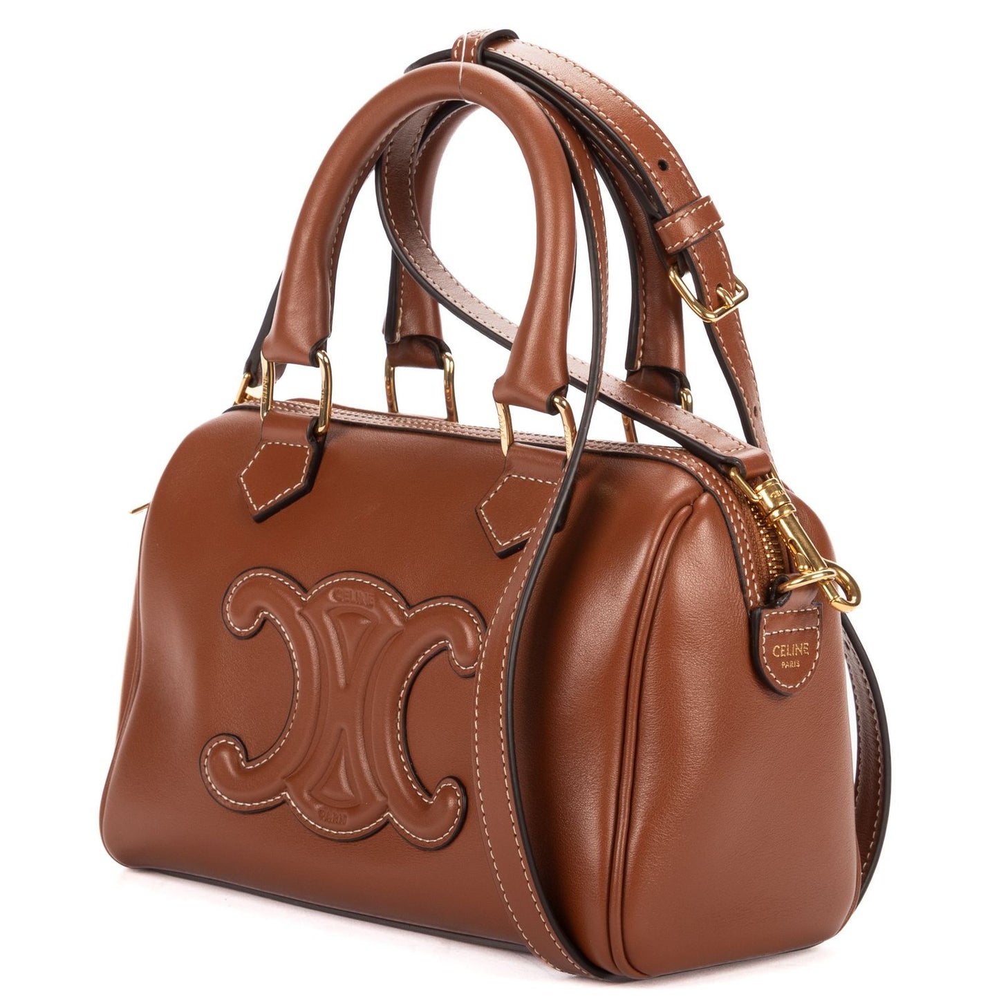 Celine Smallbostonbrown Smooth Calfskin Shoulder — view 2