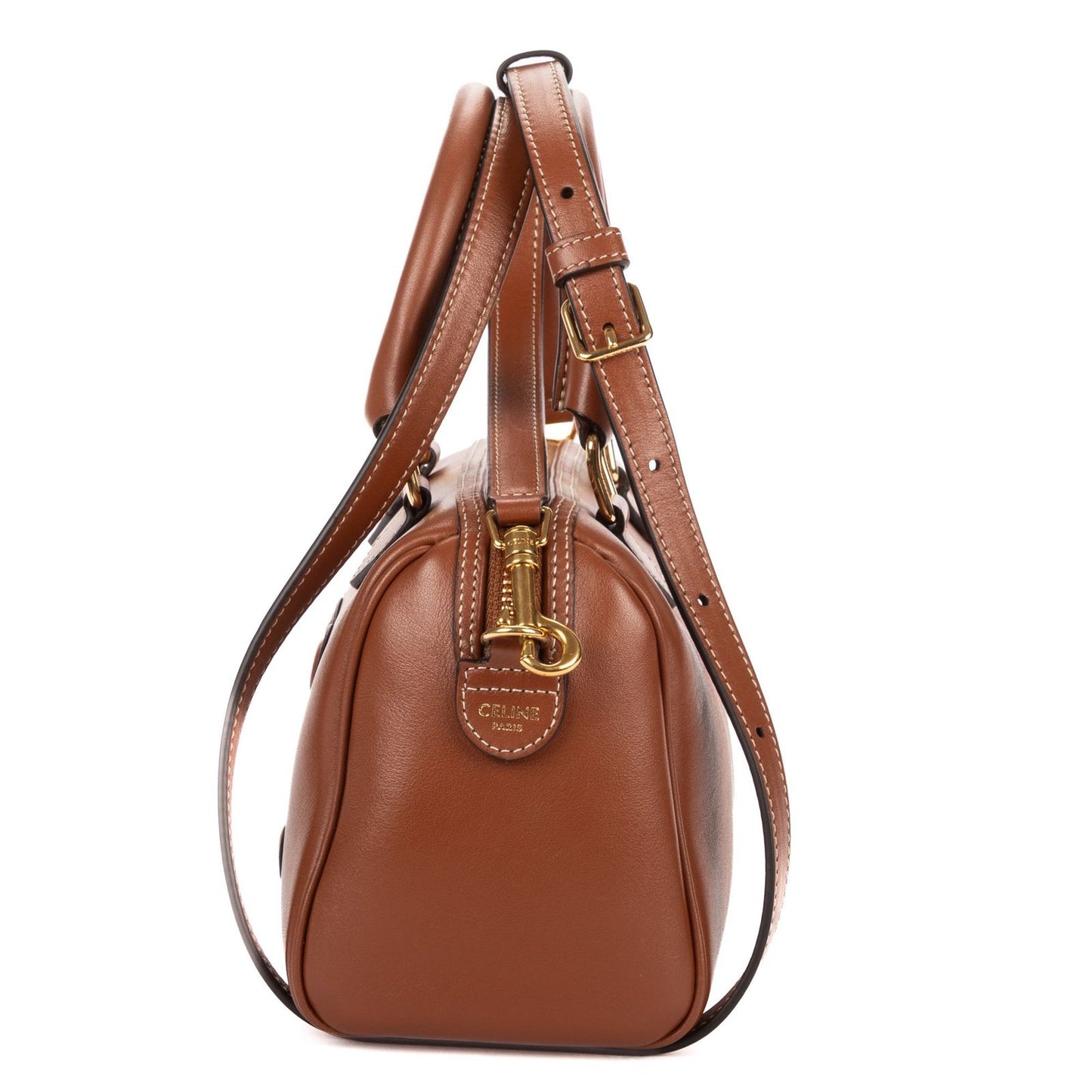 Celine Smallbostonbrown Smooth Calfskin Shoulder — view 3