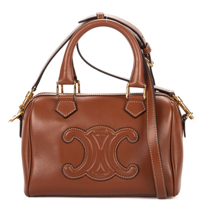 Celine Smallbostonbrown Smooth Calfskin Shoulder