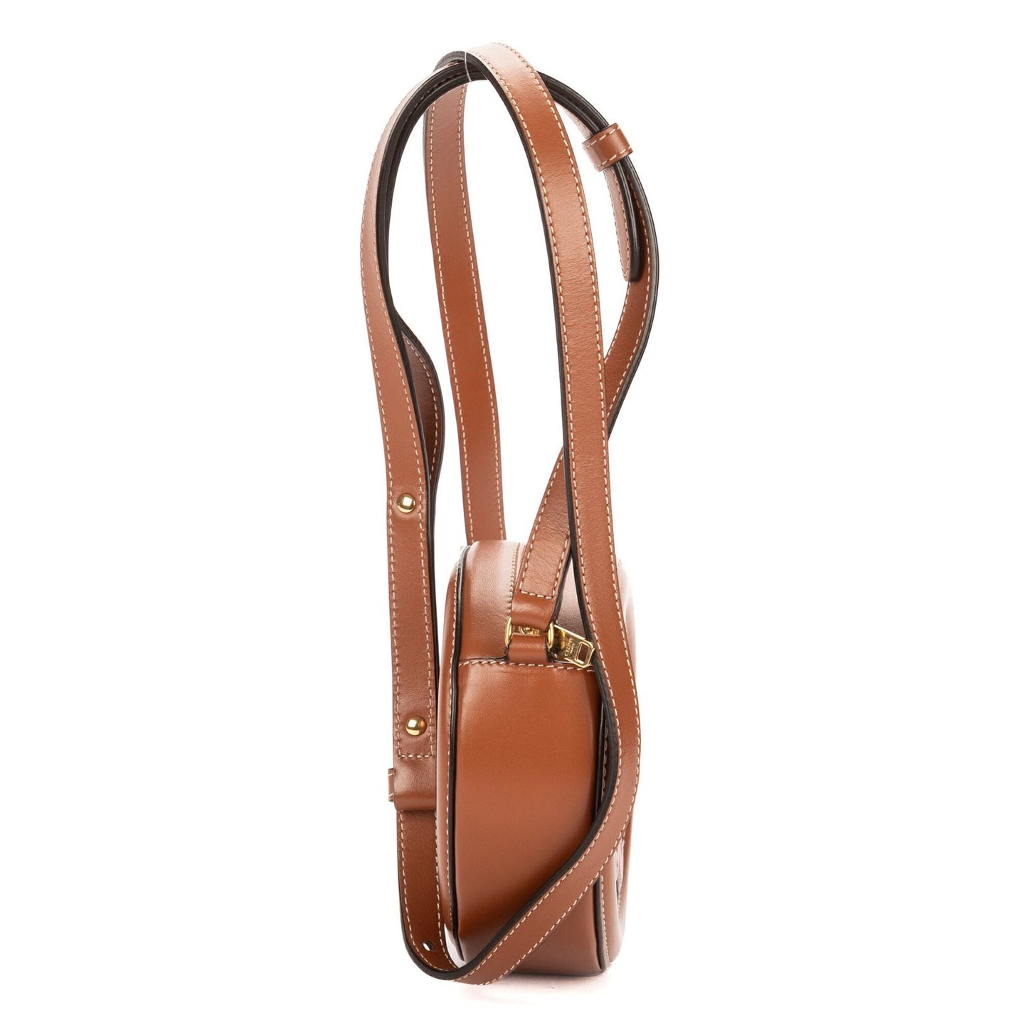 Celine Triomphe Cross Bodybrown Smooth Calfskin Crossbody — view 3