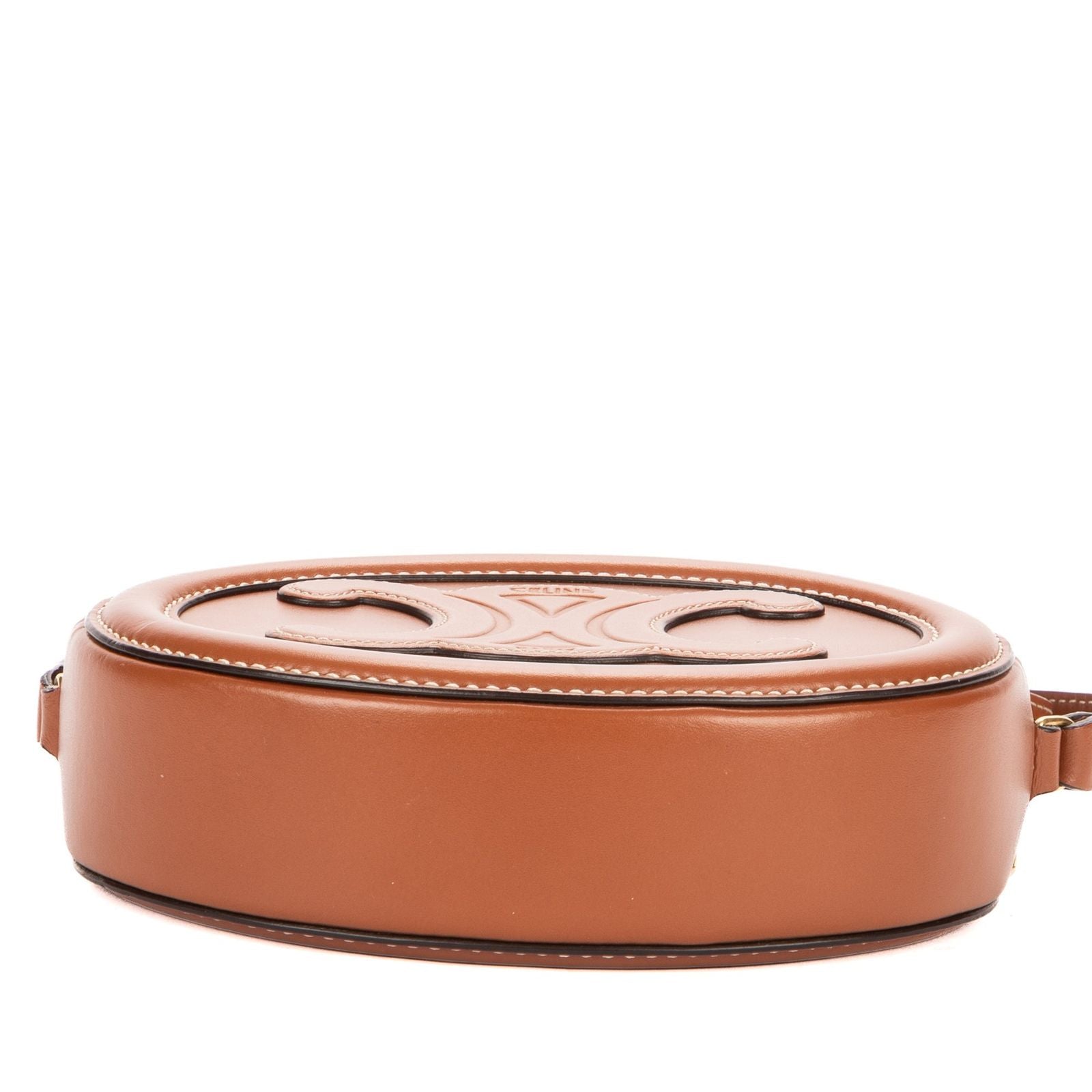 Celine Triomphe Cross Bodybrown Smooth Calfskin Crossbody — view 6