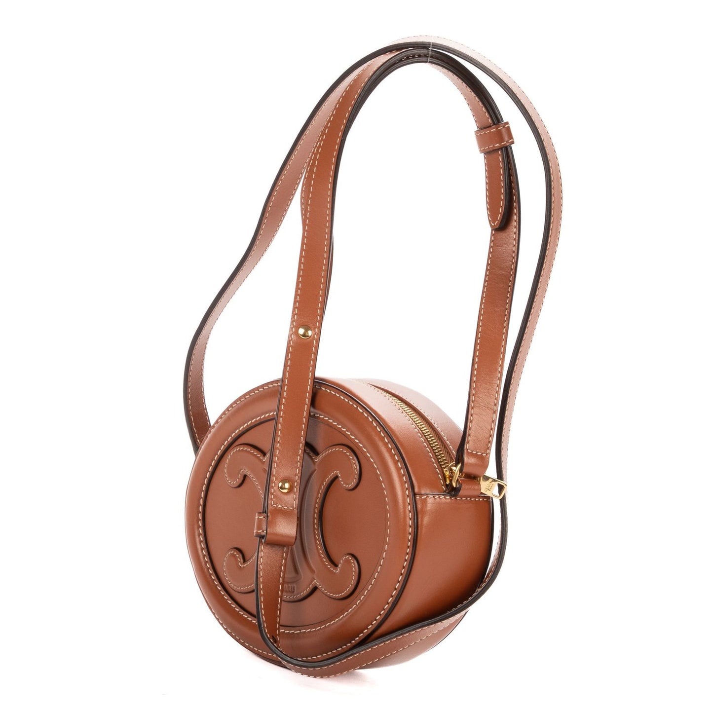 Celine Triomphe Cross Bodybrown Smooth Calfskin Crossbody — view 2