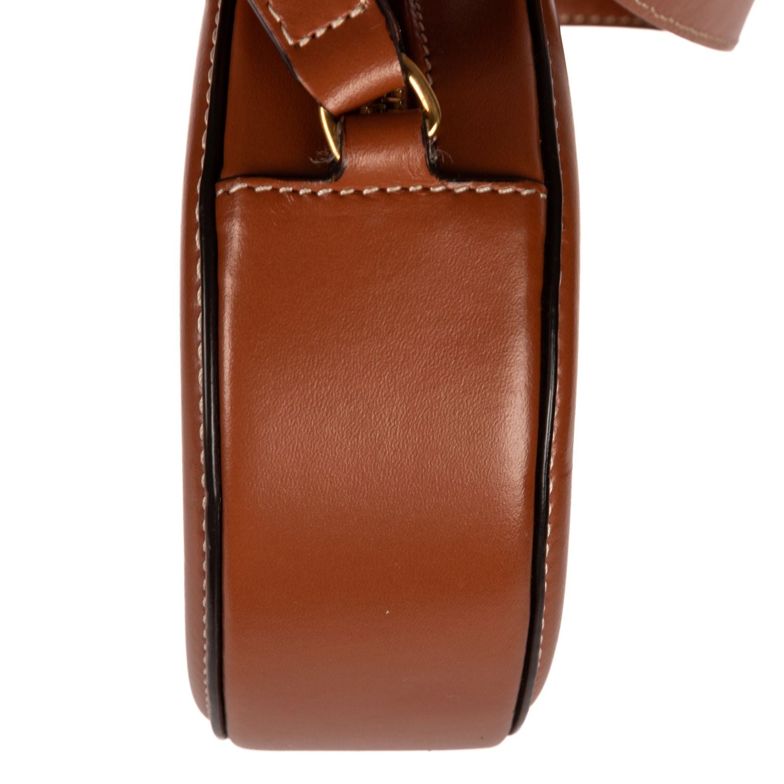 Celine Triomphe Cross Bodybrown Smooth Calfskin Crossbody — view 7