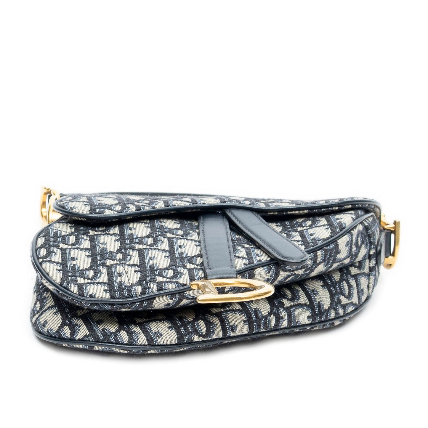 Dior Bag Navy Beige Oblique Jacquardcanvas — view 6