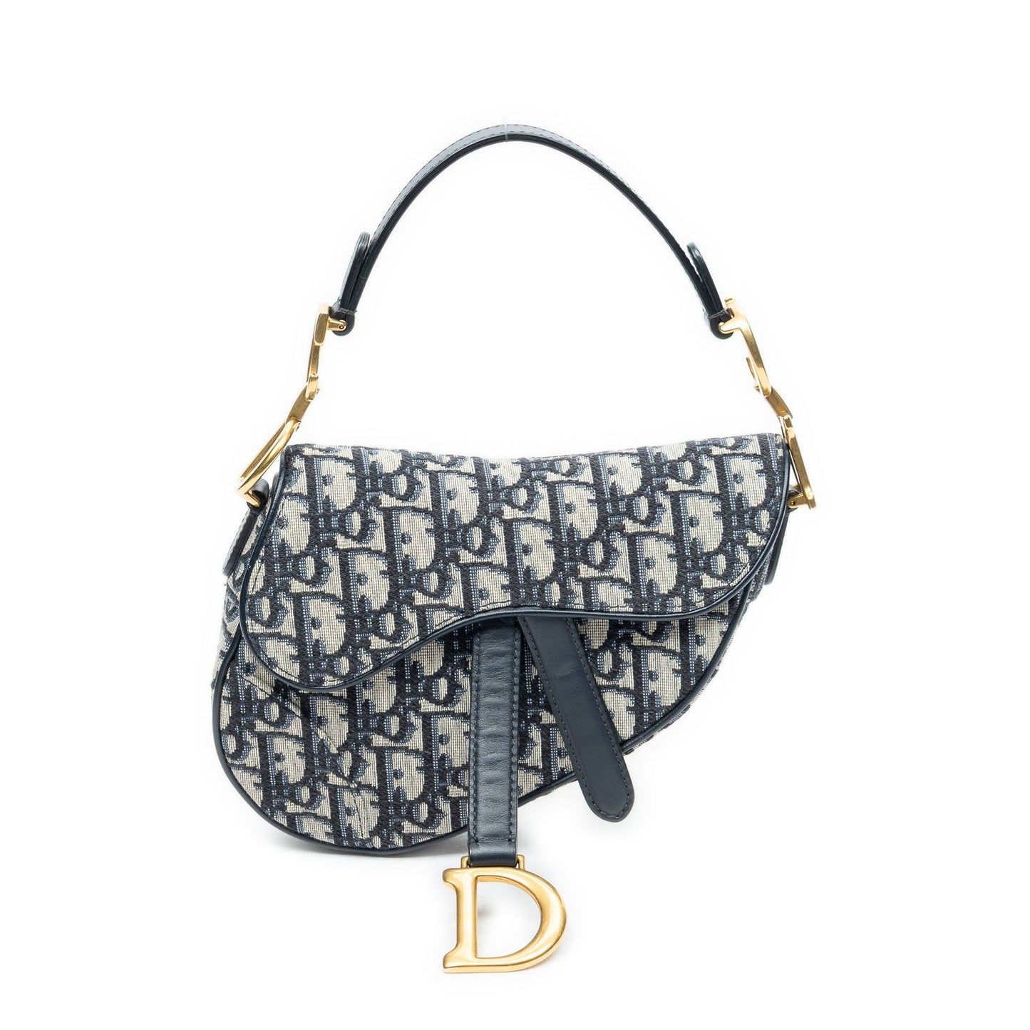 Dior Bag Navy Beige Oblique Jacquardcanvas