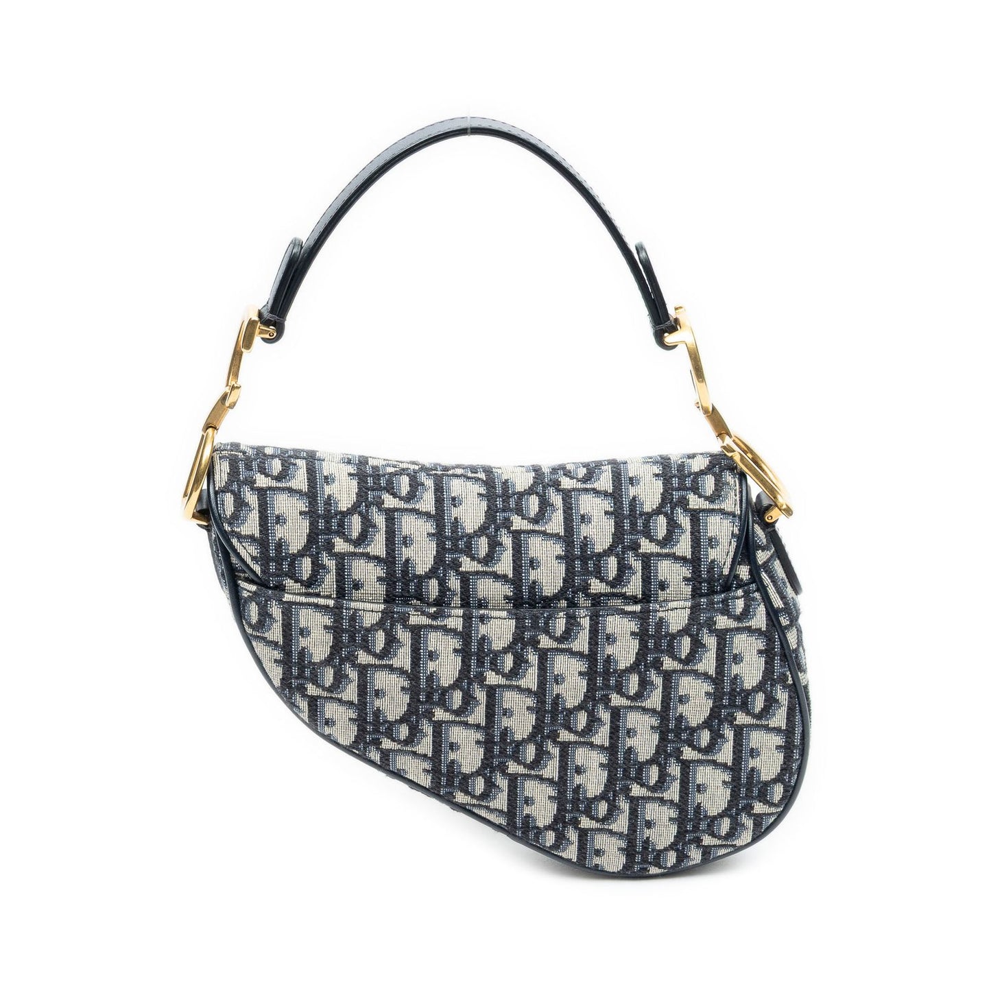 Dior Bag Navy Beige Oblique Jacquardcanvas — view 5