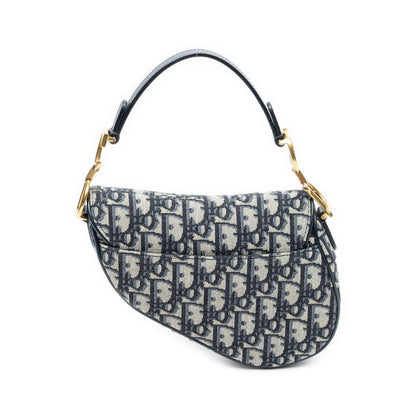 Dior Bag Navy Beige Oblique Jacquardcanvas — view 5