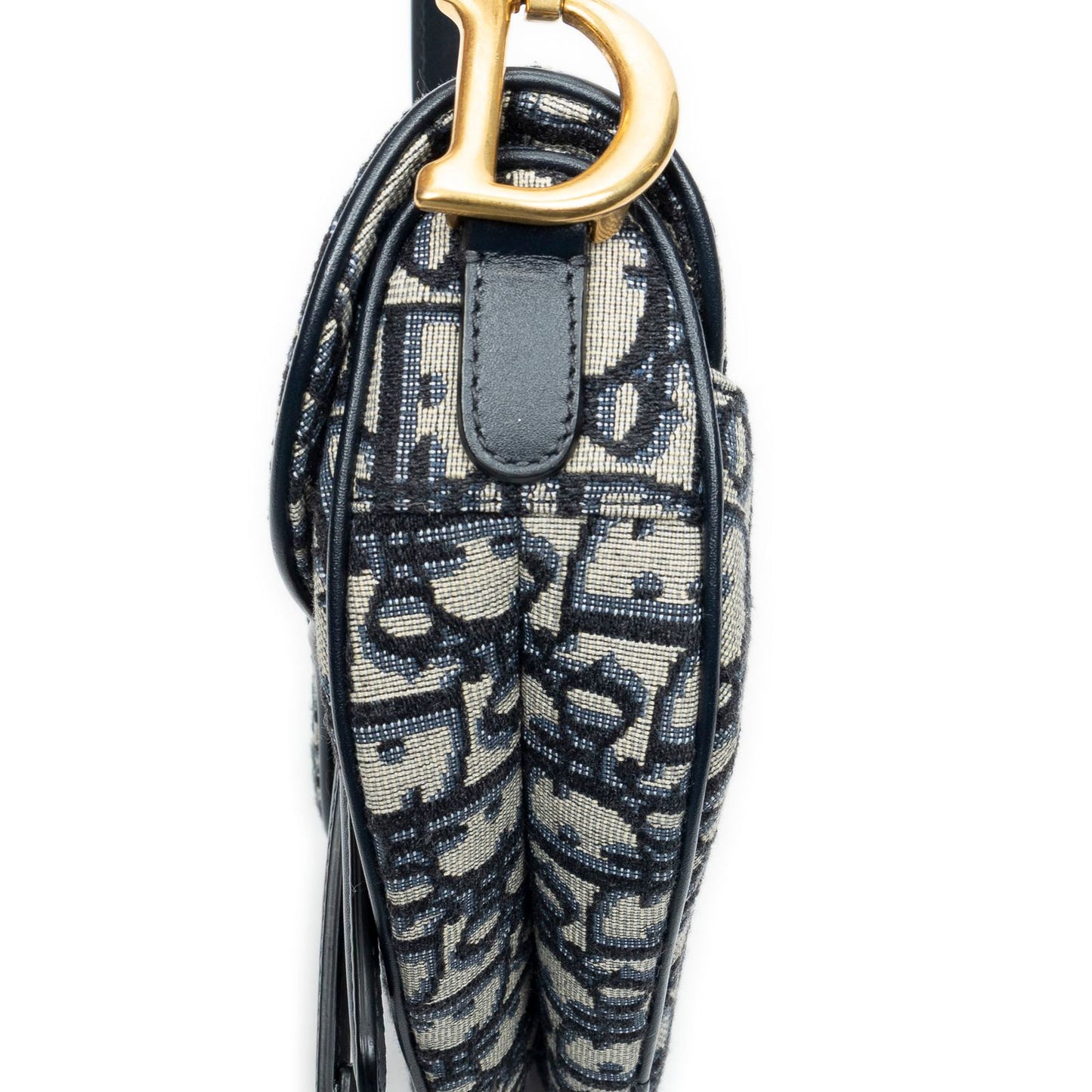 Dior Bag Navy Beige Oblique Jacquardcanvas — view 7