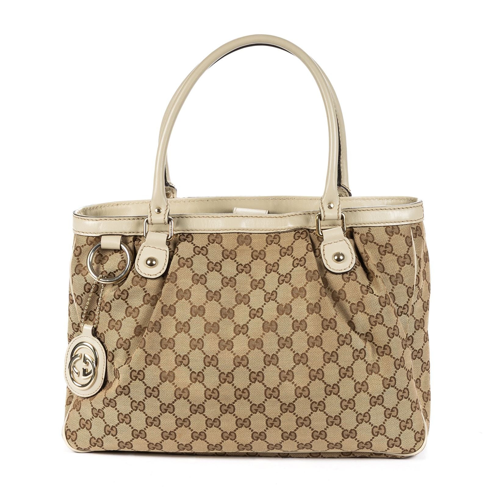 Gucci Mini Tote Beige Ivory GG Canvas