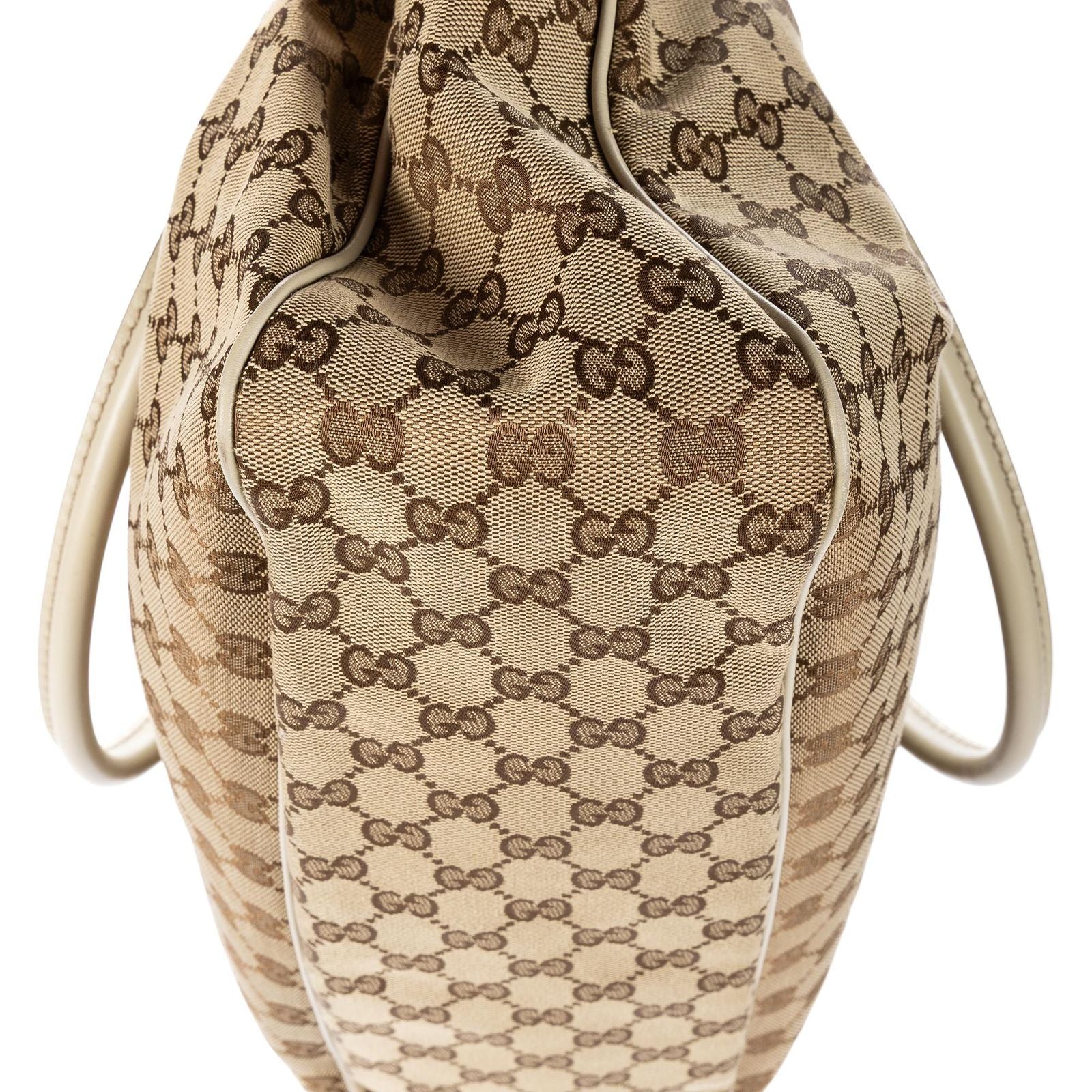 Gucci Mini Tote Beige Ivory GG Canvas — view 7