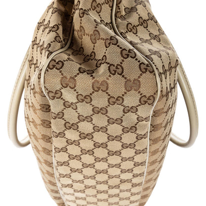 Gucci Mini Tote Beige Ivory GG Canvas — view 7