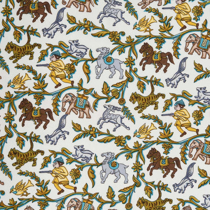 Hermes Scarf Blue Red 100% Gold Twill Silk — view 3