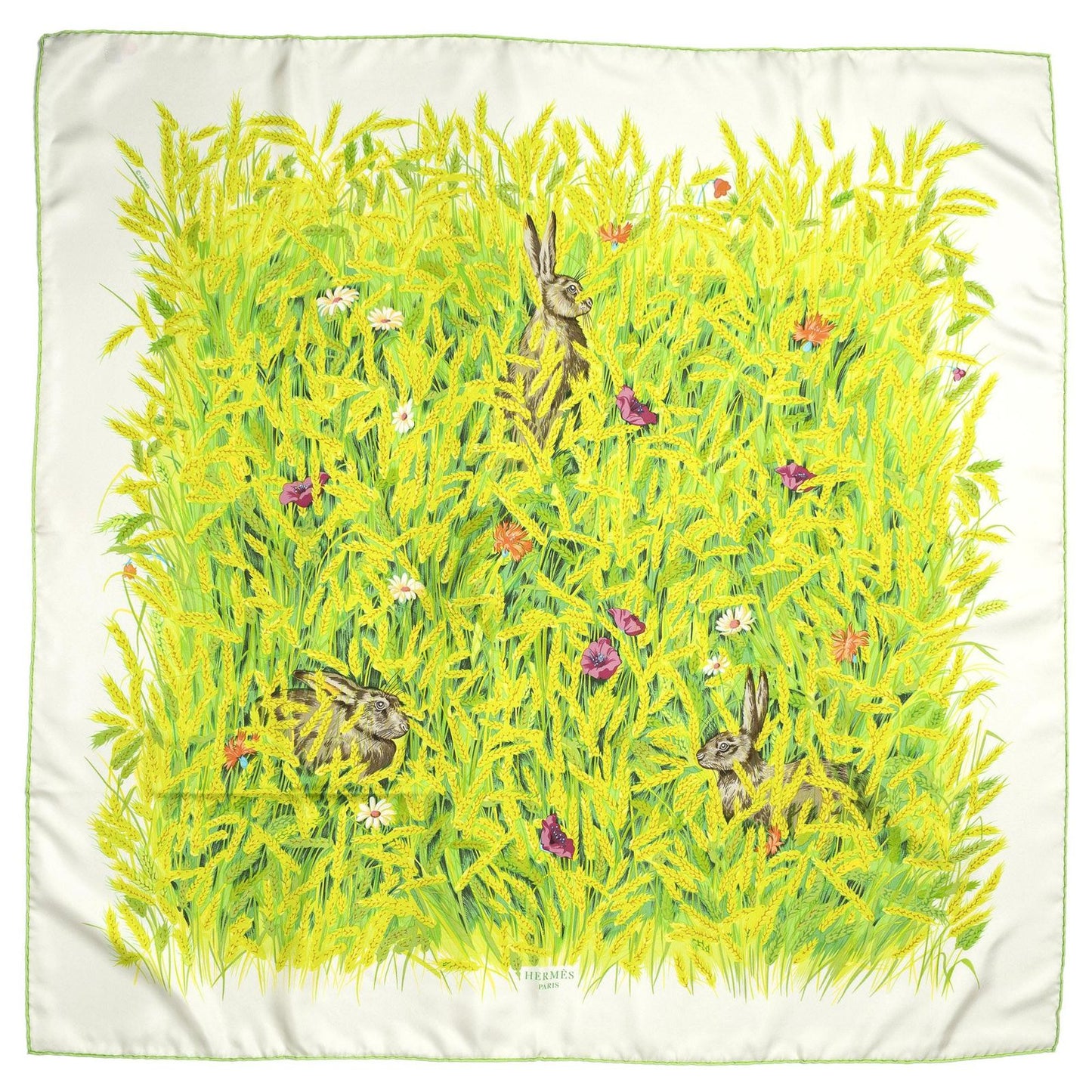 Hermes Scarf Green Twillsilk — view 2
