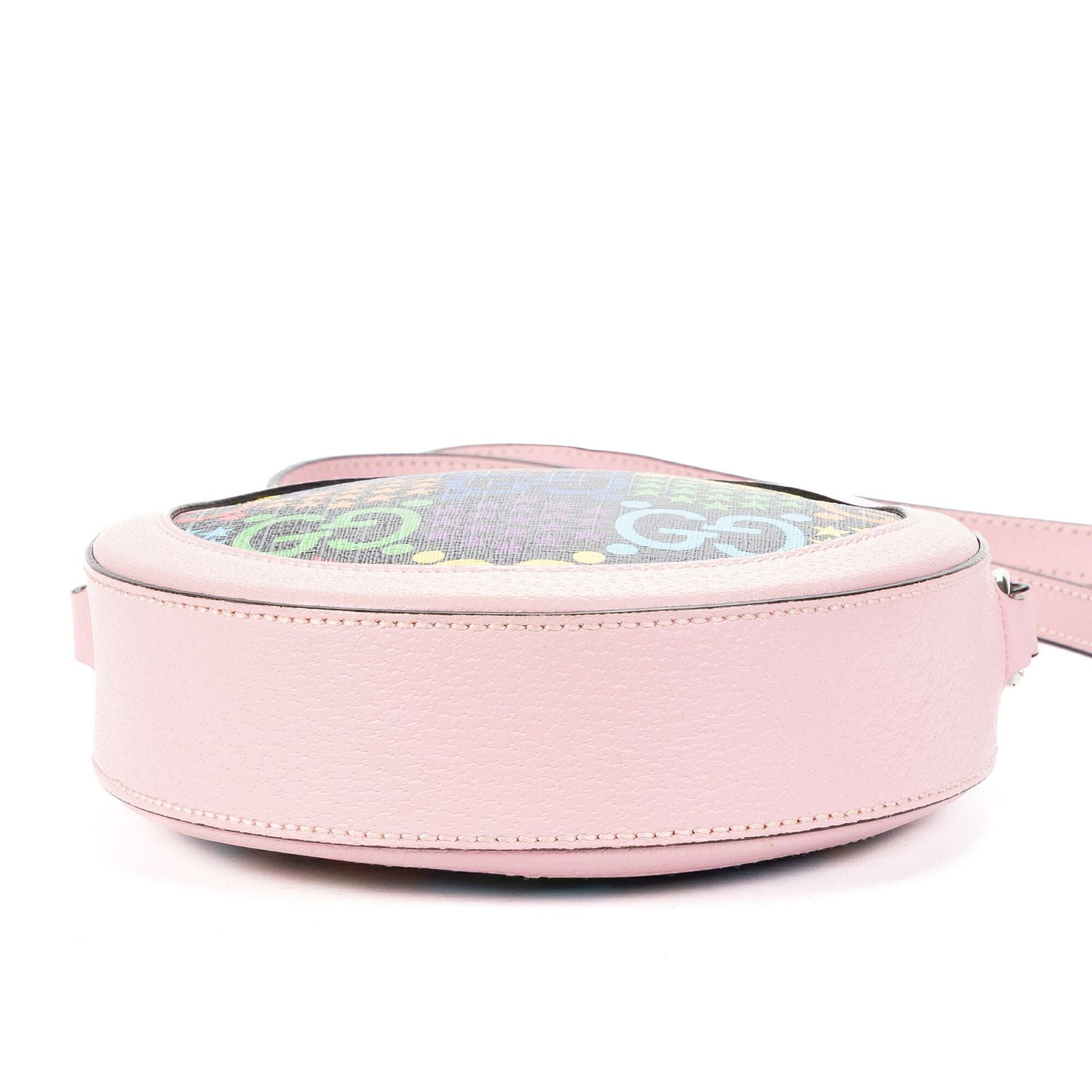 Gucci GG Psychedelic Round Crossbody Pink Multicolor Supreme Coated Canvasa — view 6