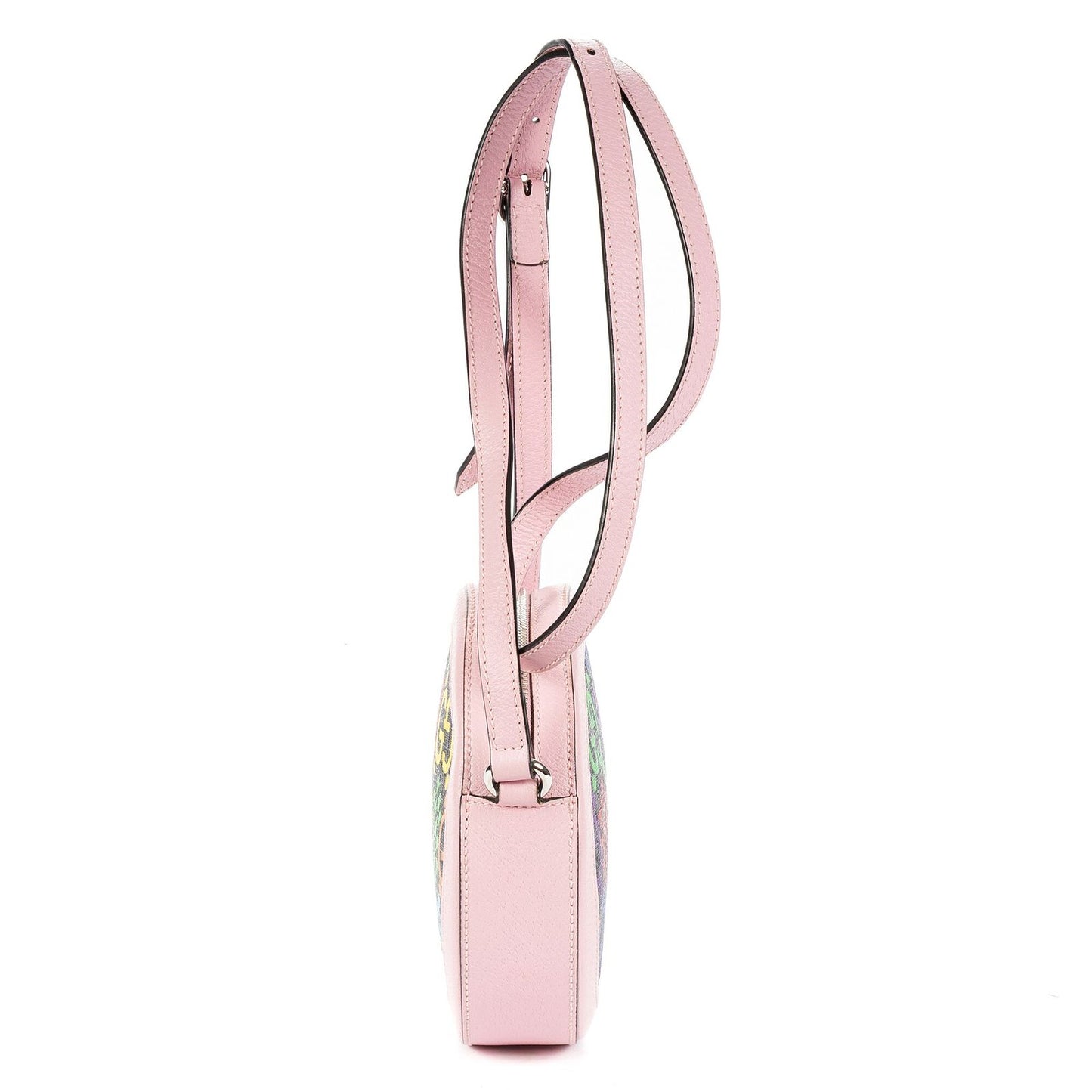 Gucci GG Psychedelic Round Crossbody Pink Multicolor Supreme Coated Canvasa — view 3