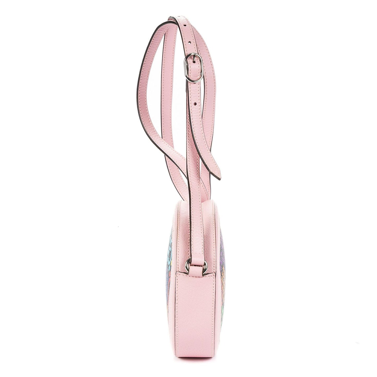 Gucci GG Psychedelic Round Crossbody Pink Multicolor Supreme Coated Canvasa — view 4