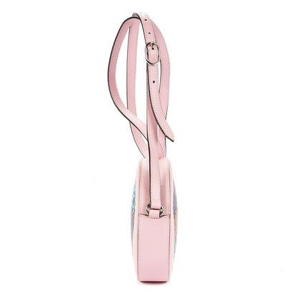 Gucci GG Psychedelic Round Crossbody Pink Multicolor Supreme Coated Canvasa — view 4