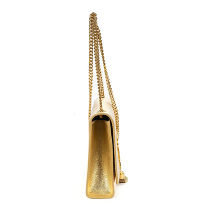 Saint Laurent Kate Wallet on Chain Metallicgold Spikecalfskin Leather Shoulder — view 4