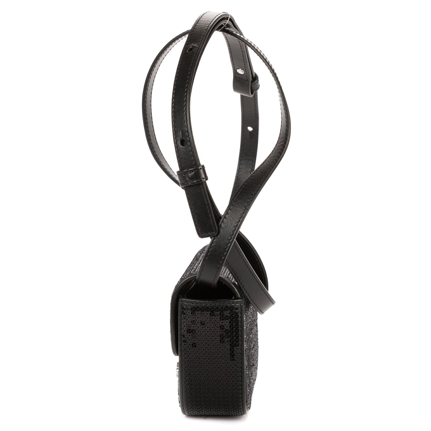 Celine Mini Claude Black Matelasse Calfskin Shoulder — view 3