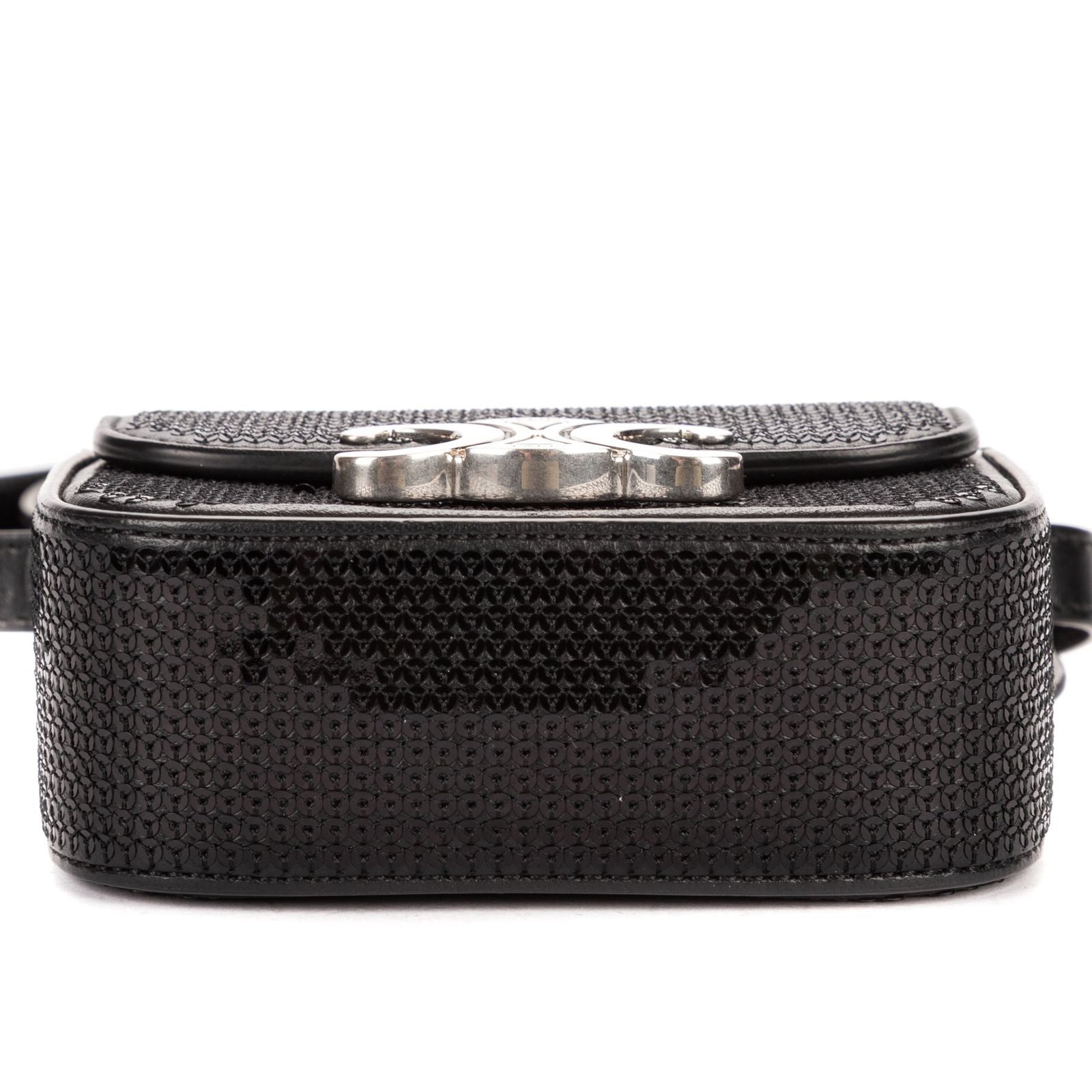Celine Mini Claude Black Matelasse Calfskin Shoulder — view 6