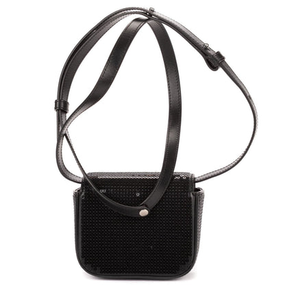 Celine Mini Claude Black Matelasse Calfskin Shoulder — view 5