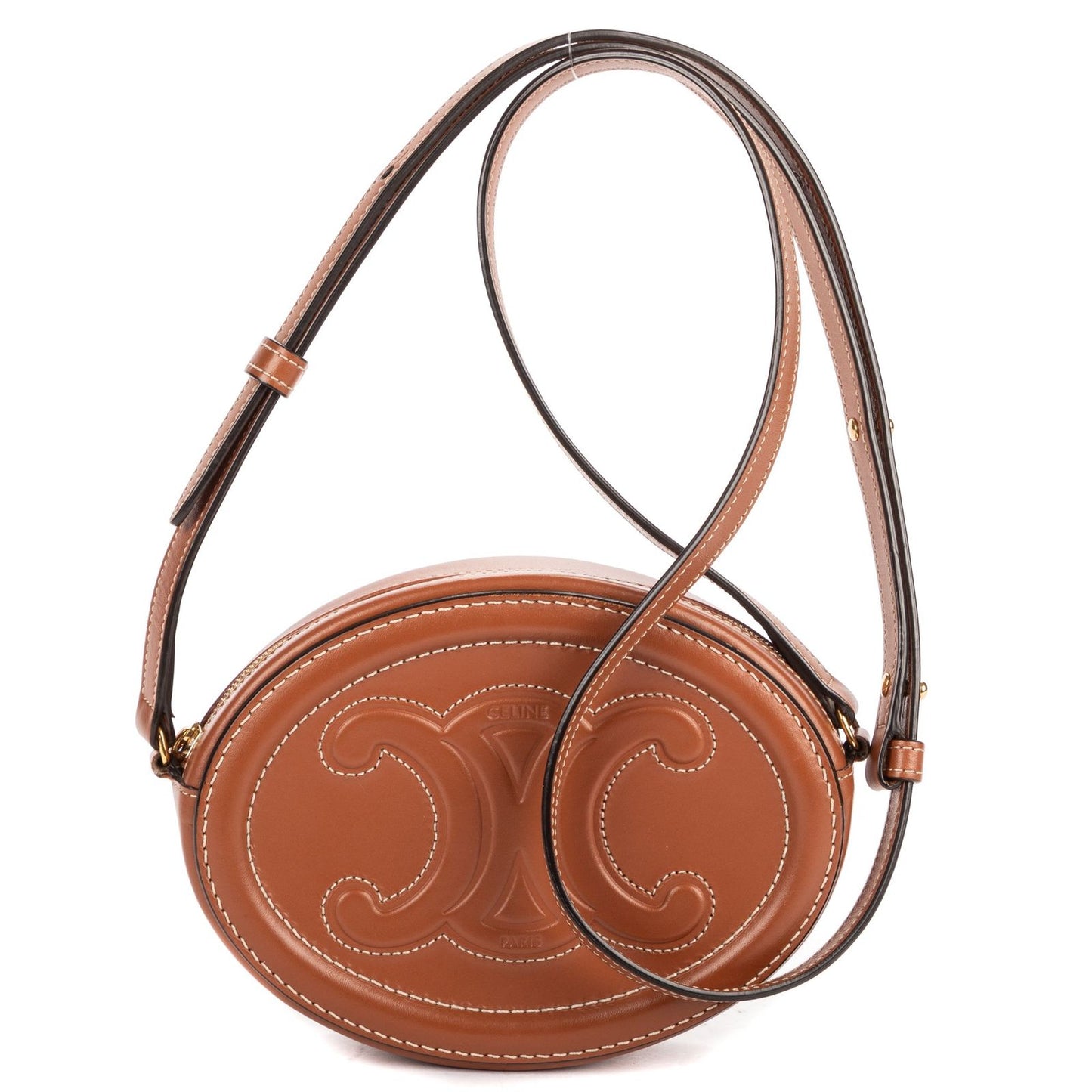 Celine Oval Crossbody Tansmooth Calfskin Leather
