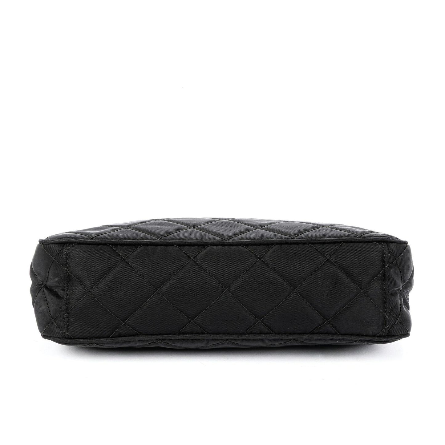Prada Chain Shoulder Black Nylon Canvas — view 6