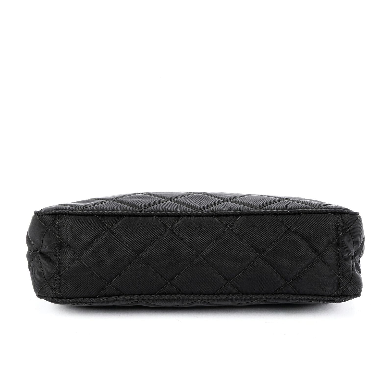 Prada Chain Shoulder Black Nylon Canvas — view 6