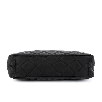 Prada Chain Shoulder Black Nylon Canvas — view 6