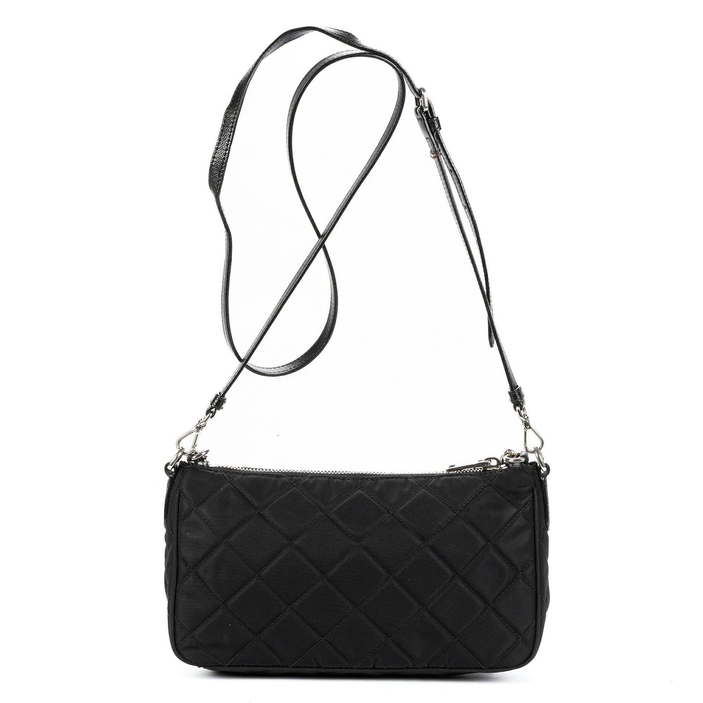 Prada Chain Shoulder Black Nylon Canvas — view 5