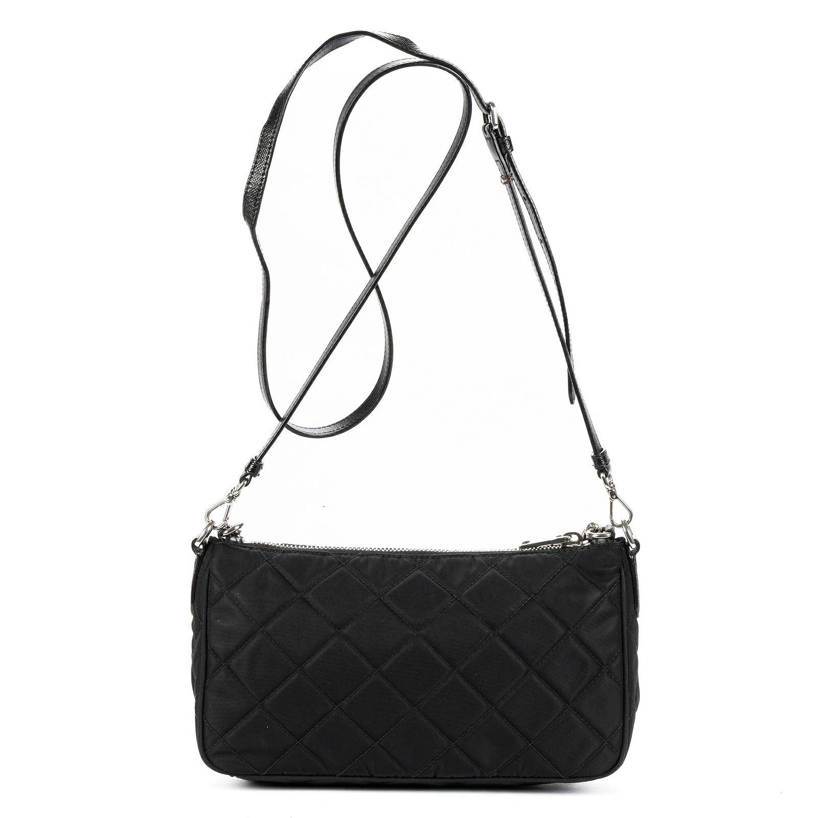 Prada Chain Shoulder Black Nylon Canvas — view 5