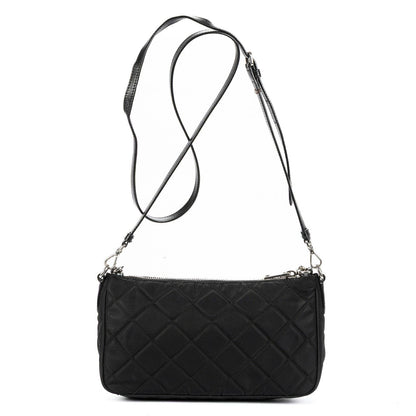 Prada Chain Shoulder Black Nylon Canvas — view 5