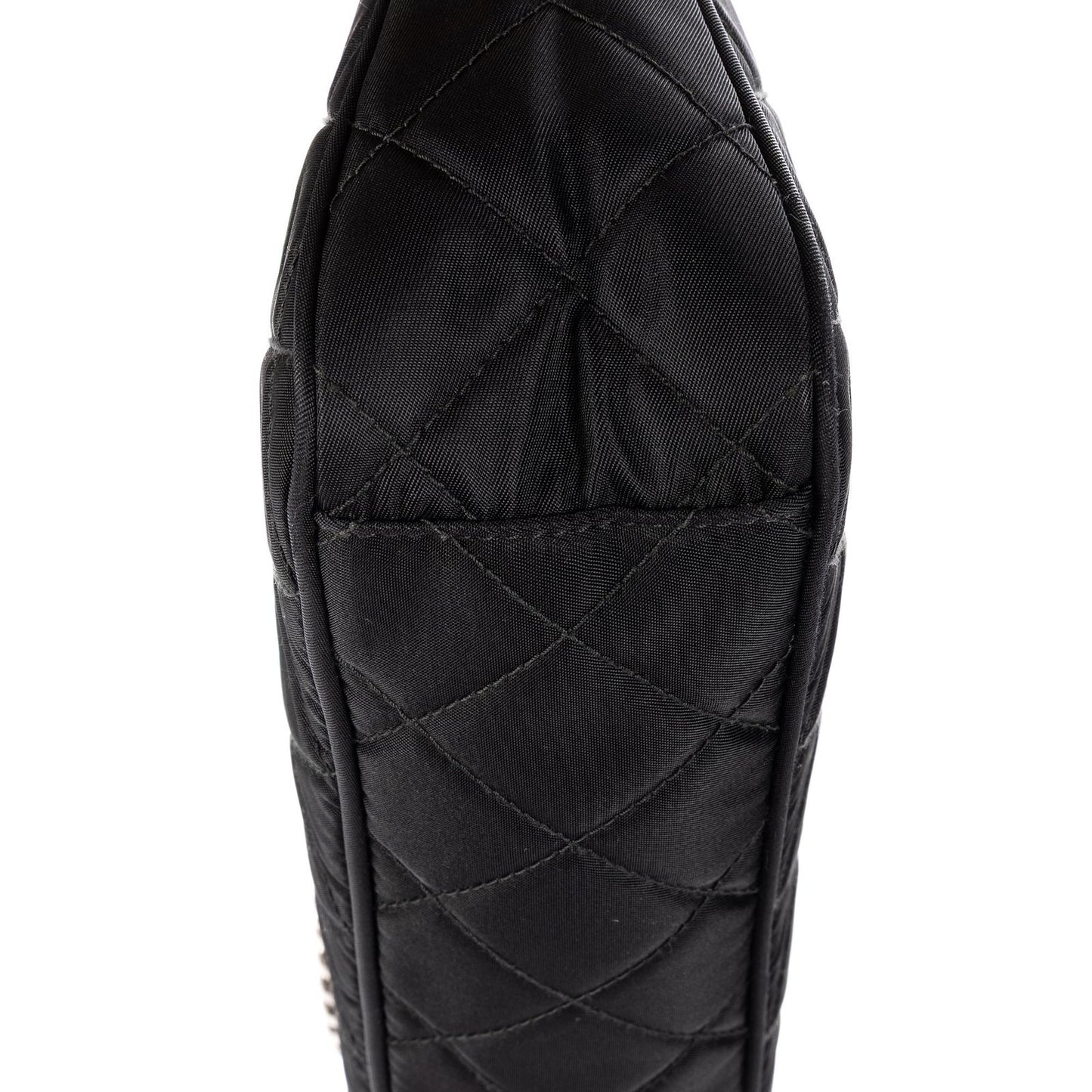 Prada Chain Shoulder Black Nylon Canvas — view 7