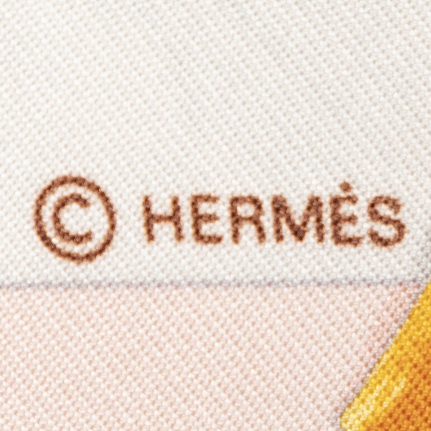 Hermes Scarf Lightpink Green Red 100% Twillsilk — view 4