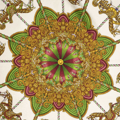 Hermes Scarf White 100% Jacquardsilk — view 3