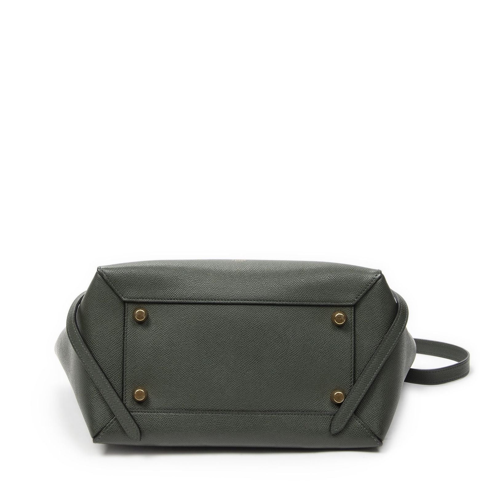 Celine Minibelt Darkgreen Grain Calf Leather Handbag — view 6