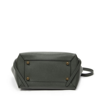 Celine Minibelt Darkgreen Grain Calf Leather Handbag — view 6