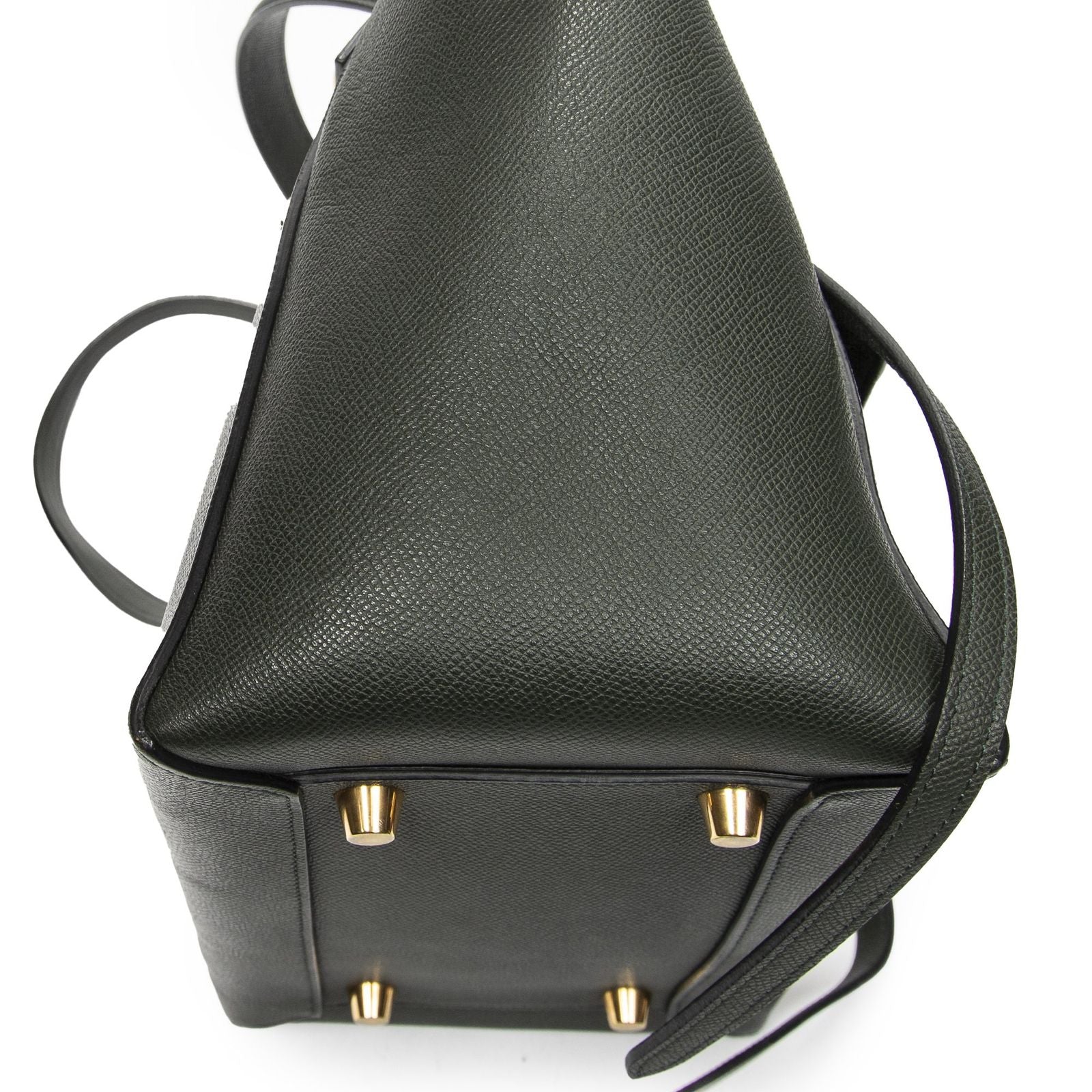 Celine Minibelt Darkgreen Grain Calf Leather Handbag — view 7