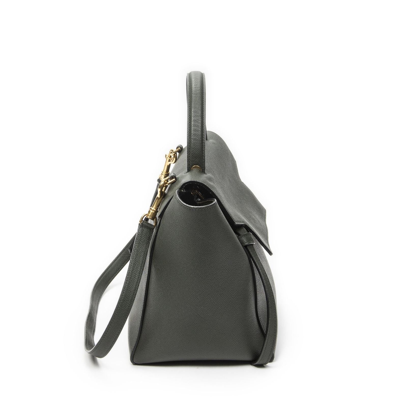 Celine Minibelt Darkgreen Grain Calf Leather Handbag — view 4