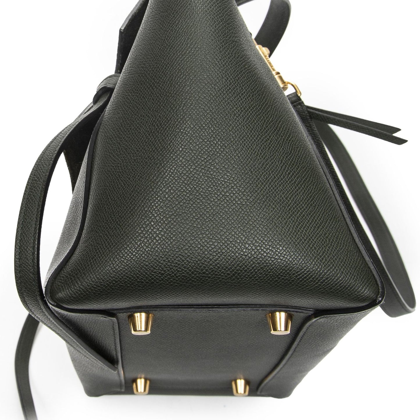 Celine Minibelt Darkgreen Grain Calf Leather Handbag — view 8