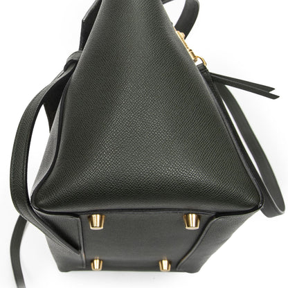 Celine Minibelt Darkgreen Grain Calf Leather Handbag — view 8