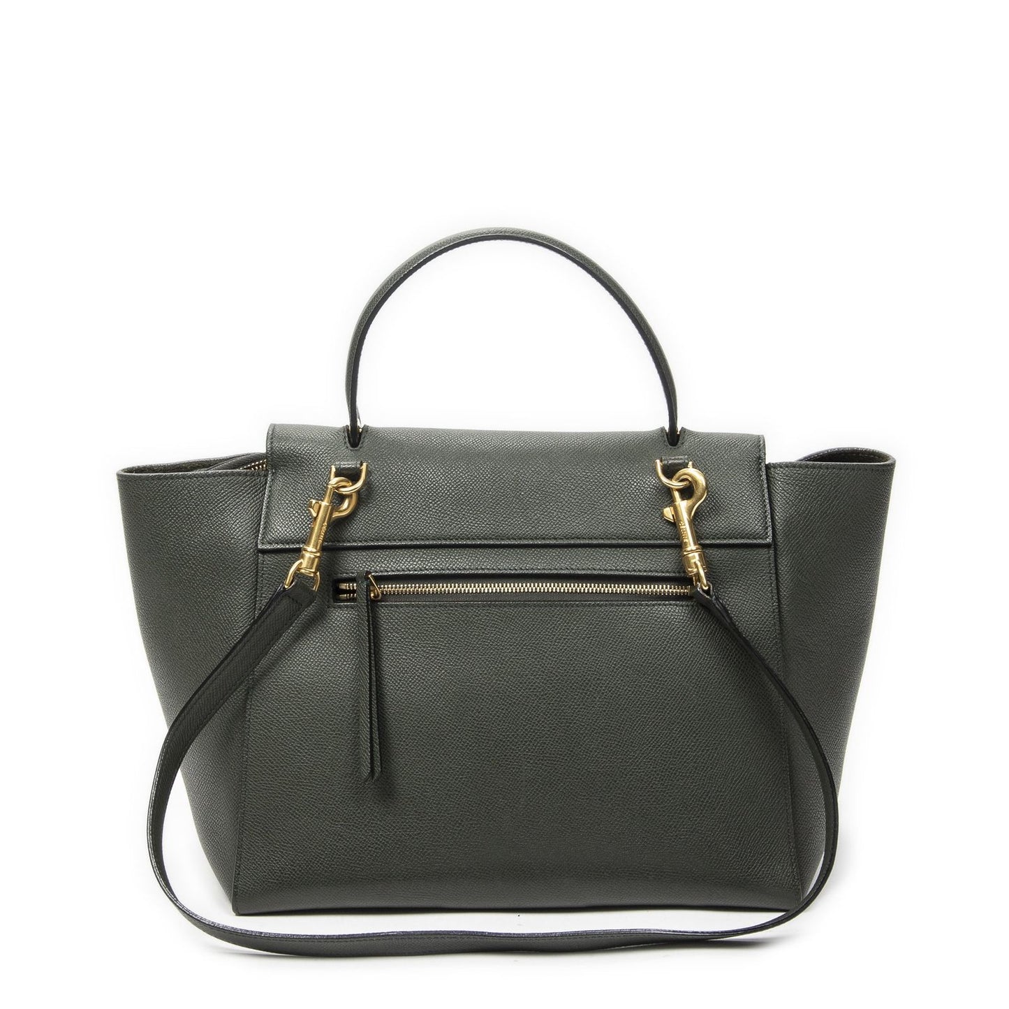 Celine Minibelt Darkgreen Grain Calf Leather Handbag — view 5