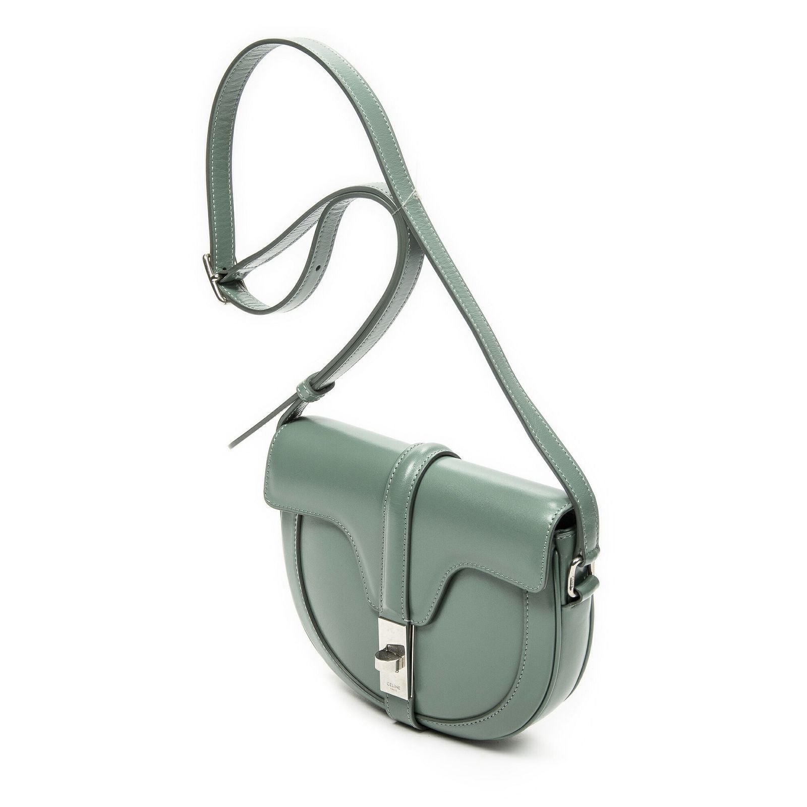 Celine Small Besace 16 Crossbody Lightgreen Smooth Calfskin — view 2