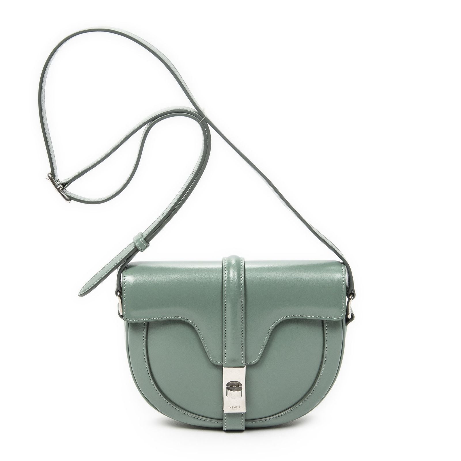 Celine Small Besace 16 Crossbody Lightgreen Smooth Calfskin